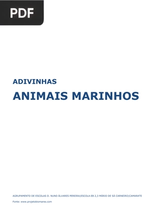 Adivinhas: Animais Marinhos