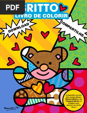 Britto Livro de Colorir: A Arte da Felicidade