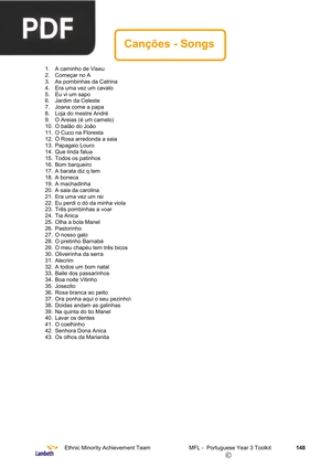 Canções (Songs)
