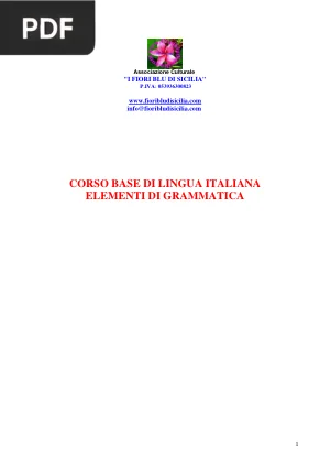 Corso Base di Lingua Italiana