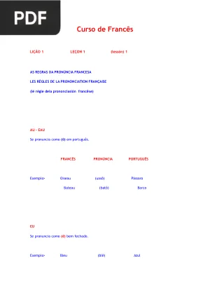 Curso de Francês