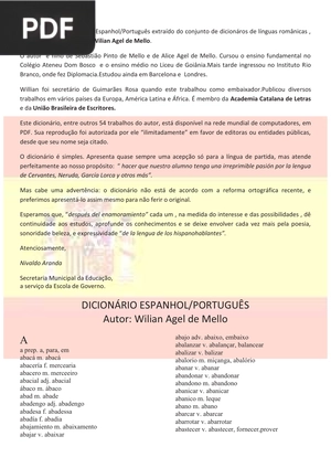 Dicionário Espanhol-Português