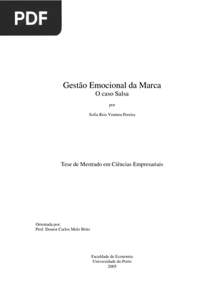 Gestão Emocional da Marca: O Caso Salsa