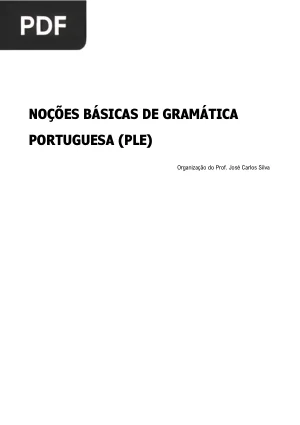 Noções Básicas de Gramática Portuguesa (PLE)