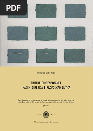 Pintura Contemporânea: Imagem Deferida e Proposição Crítica