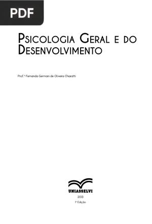 Psicologia Geral e do Desenvolvimento