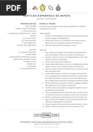 Tortilha Espanhola de Batata